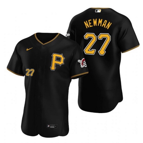 Men Pittsburgh Pirates 27 Kevin Newman Black Flex Base Stitched MLB jersey Men Pittsburgh Pirates 27 Kevin Newman Black Flex Base Stitched MLB jersey