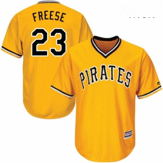 Mens Majestic Pittsburgh Pirates 23 David Freese Replica Gold Alternate Cool Base MLB Jersey Mens Majestic Pittsburgh Pirates 23 David Freese Replica Gold Alternate Cool Base MLB Jersey