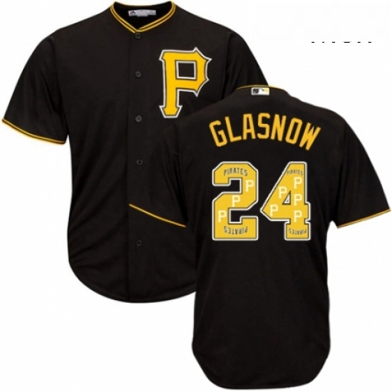 Mens Majestic Pittsburgh Pirates 24 Tyler Glasnow Authentic Black Team Logo Fashion Cool Base MLB Jersey Mens Majestic Pittsburgh Pirates 24 Tyler Glasnow Authentic Black Team Logo Fashion Cool Base MLB Jersey