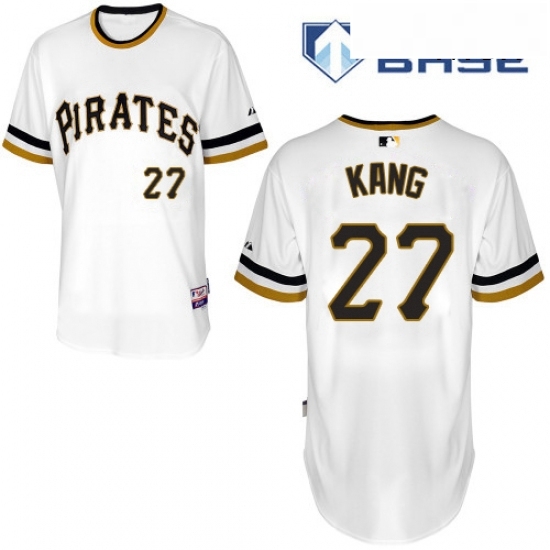 Mens Majestic Pittsburgh Pirates 27 Jung ho Kang Replica White Alternate 2 Cool Base MLB Jersey Mens Majestic Pittsburgh Pirates 27 Jung ho Kang Replica White Alternate 2 Cool Base MLB Jersey