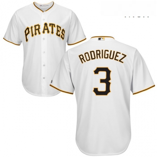 Mens Majestic Pittsburgh Pirates 3 Sean Rodriguez Replica White Home Cool Base MLB Jersey Mens Majestic Pittsburgh Pirates 3 Sean Rodriguez Replica White Home Cool Base MLB Jersey