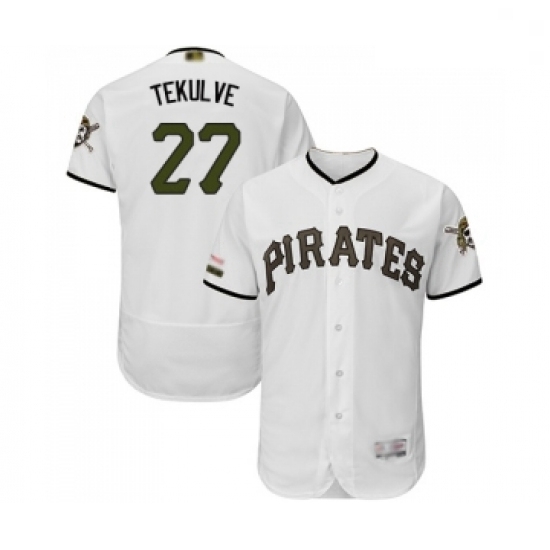 Mens Pittsburgh Pirates 27 Kent Tekulve White Alternate Authentic Collection Flex Base Baseball Jersey Mens Pittsburgh Pirates 27 Kent Tekulve White Alternate Authentic Collection Flex Base Baseball Jersey