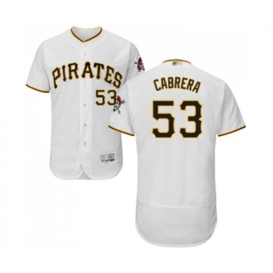 Mens Pittsburgh Pirates 53 Melky Cabrera White Home Flex Base Authentic Collection Baseball Jersey Mens Pittsburgh Pirates 53 Melky Cabrera White Home Flex Base Authentic Collection Baseball Jersey