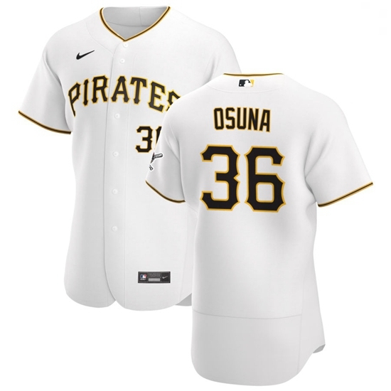 Pittsburgh Pirates 36 Jose Osuna Men Nike White Home 2020 Authentic Player MLB Jersey Pittsburgh Pirates 36 Jose Osuna Men Nike White Home 2020 Authentic Player MLB Jersey