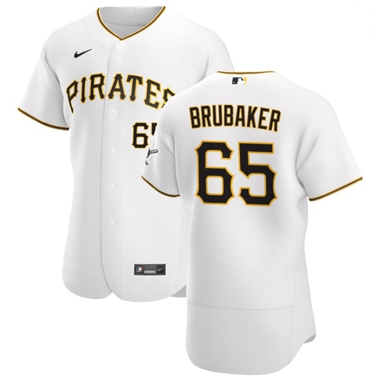 Pittsburgh Pirates 65 JT Brubaker Men Nike White Home 2020 Authentic Player MLB Jersey Pittsburgh Pirates 65 JT Brubaker Men Nike White Home 2020 Authentic Player MLB Jersey