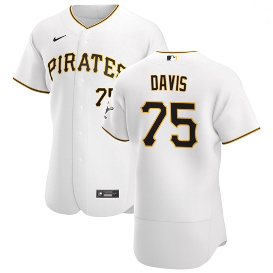 Pittsburgh Pirates 75 Austin Davis Men Nike White Home 2020 Authentic Player MLB Jersey Pittsburgh Pirates 75 Austin Davis Men Nike White Home 2020 Authentic Player MLB Jersey