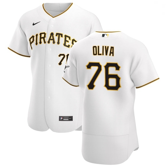 Pittsburgh Pirates 76 Jared Oliva Men Nike White Home 2020 Authentic Player MLB Jersey Pittsburgh Pirates 76 Jared Oliva Men Nike White Home 2020 Authentic Player MLB Jersey