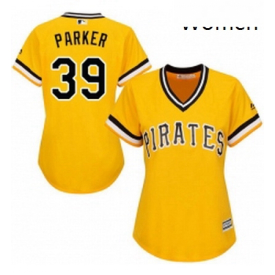Womens Majestic Pittsburgh Pirates 39 Dave Parker Replica Gold Alternate Cool Base MLB Jersey Womens Majestic Pittsburgh Pirates 39 Dave Parker Replica Gold Alternate Cool Base MLB Jersey