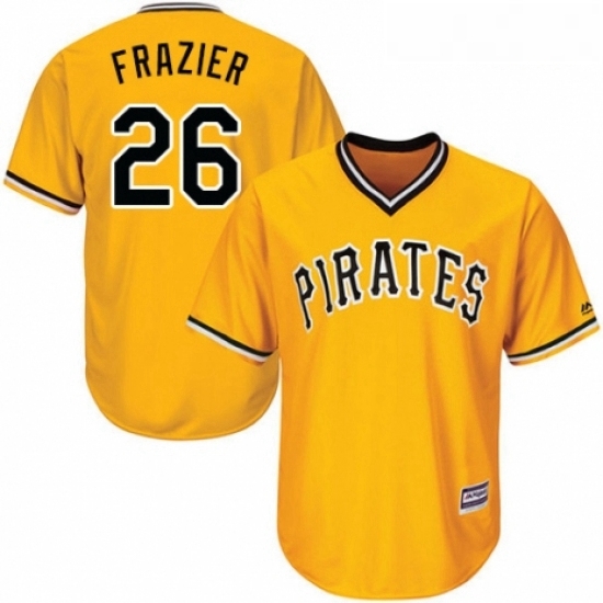Youth Majestic Pittsburgh Pirates 26 Adam Frazier Authentic Gold Alternate Cool Base MLB Jersey Youth Majestic Pittsburgh Pirates 26 Adam Frazier Authentic Gold Alternate Cool Base MLB Jersey