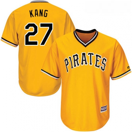 Youth Majestic Pittsburgh Pirates 27 Jung ho Kang Authentic Gold Alternate Cool Base MLB Jersey Youth Majestic Pittsburgh Pirates 27 Jung ho Kang Authentic Gold Alternate Cool Base MLB Jersey