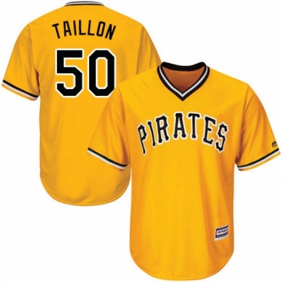 Youth Majestic Pittsburgh Pirates 50 Jameson Taillon Replica Gold Alternate Cool Base MLB Jersey Youth Majestic Pittsburgh Pirates 50 Jameson Taillon Replica Gold Alternate Cool Base MLB Jersey