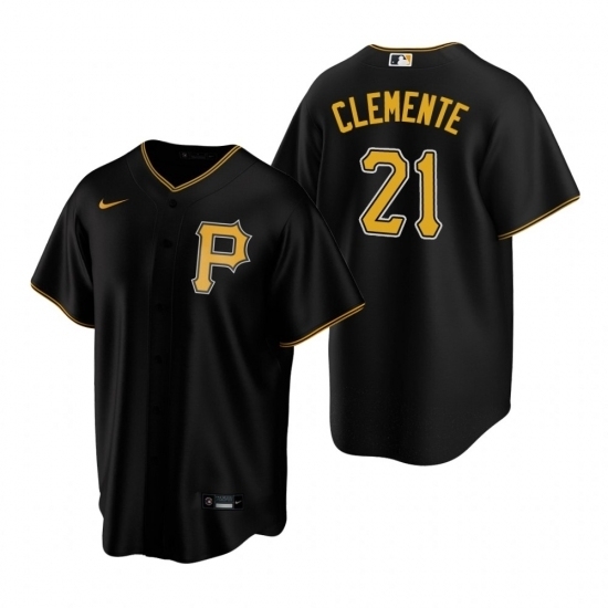 Youth Nike Pittsburgh Pirates 21 Roberto Clemente Black Alternate Stitched Baseball Jersey Youth Nike Pittsburgh Pirates 21 Roberto Clemente Black Alternate Stitched Baseball Jersey