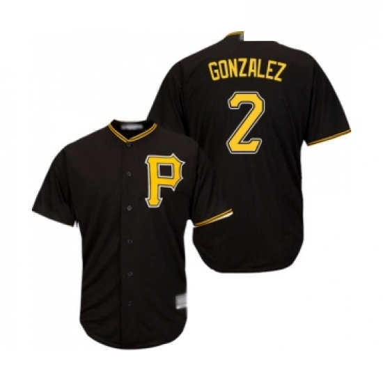 Youth Pittsburgh Pirates 2 Erik Gonzalez Replica Black Alternate Cool Base Baseball Jersey Youth Pittsburgh Pirates 2 Erik Gonzalez Replica Black Alternate Cool Base Baseball Jersey
