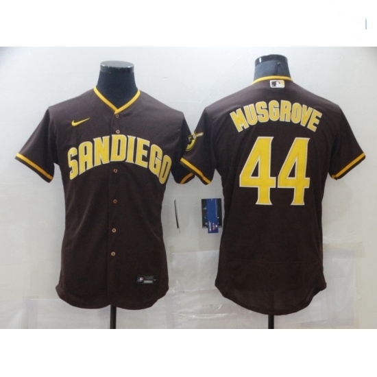 Men Nike San Diego Padres Joe Musgrove Brown Collection Baseball Player Jersey Men Nike San Diego Padres Joe Musgrove Brown Collection Baseball Player Jersey