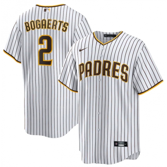 Men San Diego Padres 2 Xander Bogaerts White Cool Base Stitched Baseball Jersey Men San Diego Padres 2 Xander Bogaerts White Cool Base Stitched Baseball Jersey