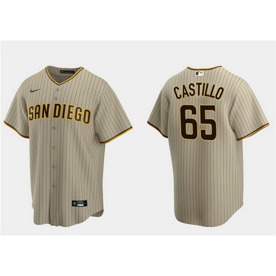 Men San Diego Padres 65 Jos E9 Castillo Tan Cool Base Stitched Jersey Men San Diego Padres 65 Jos E9 Castillo Tan Cool Base Stitched Jersey