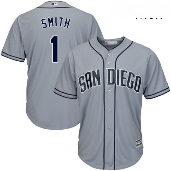 Mens Majestic San Diego Padres 1 Ozzie Smith Authentic Grey Road Cool Base MLB Jersey Mens Majestic San Diego Padres 1 Ozzie Smith Authentic Grey Road Cool Base MLB Jersey