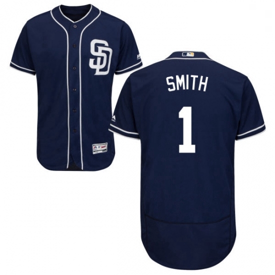 Mens Majestic San Diego Padres 1 Ozzie Smith Navy Blue Alternate Flexbase Authentic Collection MLB Jersey Mens Majestic San Diego Padres 1 Ozzie Smith Navy Blue Alternate Flexbase Authentic Collection MLB Jersey