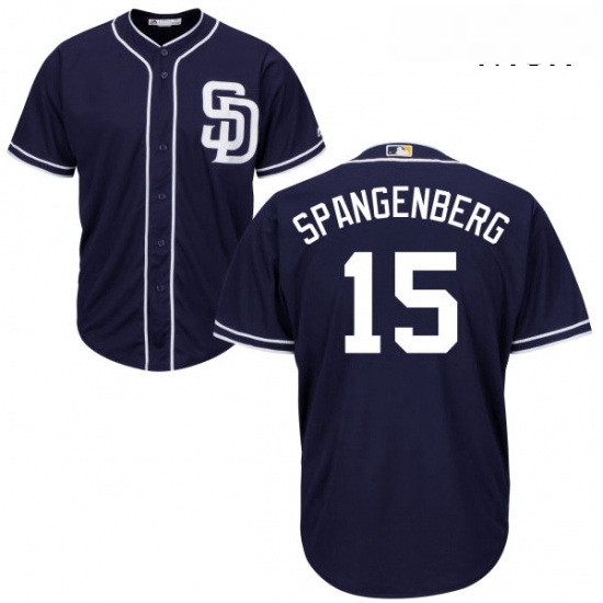 Mens Majestic San Diego Padres 15 Cory Spangenberg Replica Navy Blue Alternate 1 Cool Base MLB Jersey Mens Majestic San Diego Padres 15 Cory Spangenberg Replica Navy Blue Alternate 1 Cool Base MLB Jersey