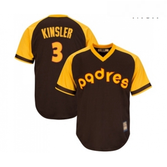 Mens San Diego Padres 3 Ian Kinsler Replica Brown Alternate Cooperstown Cool Base Baseball Jersey Mens San Diego Padres 3 Ian Kinsler Replica Brown Alternate Cooperstown Cool Base Baseball Jersey