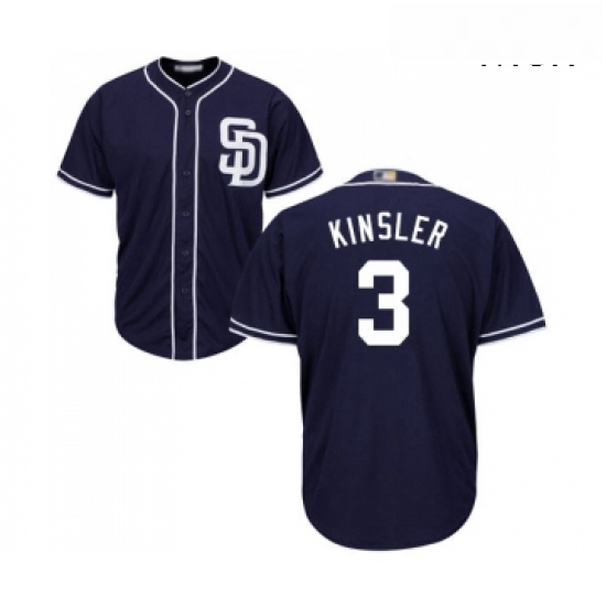Mens San Diego Padres 3 Ian Kinsler Replica Navy Blue Alternate 1 Cool Base Baseball Jersey Mens San Diego Padres 3 Ian Kinsler Replica Navy Blue Alternate 1 Cool Base Baseball Jersey