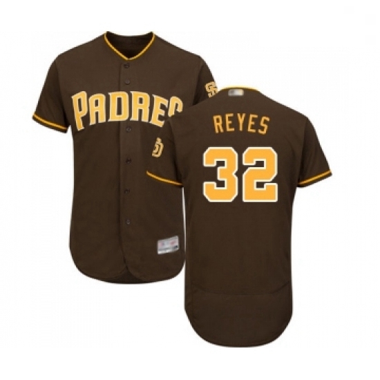 Mens San Diego Padres 32 Franmil Reyes Brown Alternate Flex Base Authentic Collection Baseball Jersey Mens San Diego Padres 32 Franmil Reyes Brown Alternate Flex Base Authentic Collection Baseball Jersey