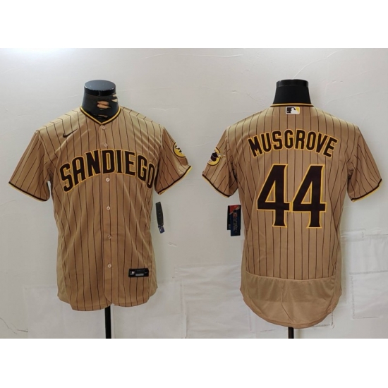 Nike Men San Diego Padres 44 Musgrove Tan Brown Authentic Alternate Player Jersey 2 Nike Men San Diego Padres 44 Musgrove Tan Brown Authentic Alternate Player Jersey 2