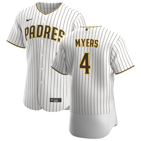 San Diego Padres 4 Wil Myers Men Nike White Brown Home 2020 Authentic Player Jersey San Diego Padres 4 Wil Myers Men Nike White Brown Home 2020 Authentic Player Jersey
