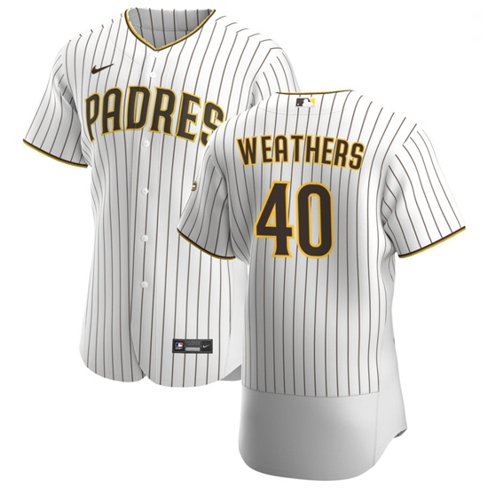San Diego Padres 40 Ryan Weathers Men Nike White Brown Home 2020 Authentic Player Jersey San Diego Padres 40 Ryan Weathers Men Nike White Brown Home 2020 Authentic Player Jersey