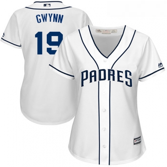 Womens Majestic San Diego Padres 19 Tony Gwynn Authentic White Home Cool Base MLB Jersey Womens Majestic San Diego Padres 19 Tony Gwynn Authentic White Home Cool Base MLB Jersey