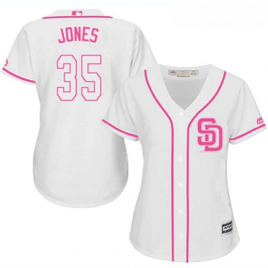 Womens Majestic San Diego Padres 35 Randy Jones Authentic White Fashion Cool Base MLB Jersey Womens Majestic San Diego Padres 35 Randy Jones Authentic White Fashion Cool Base MLB Jersey