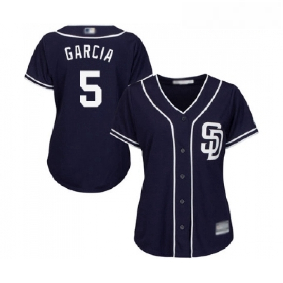 Womens San Diego Padres 5 Greg Garcia Replica Navy Blue Alternate 1 Cool Base Baseball Jersey Womens San Diego Padres 5 Greg Garcia Replica Navy Blue Alternate 1 Cool Base Baseball Jersey