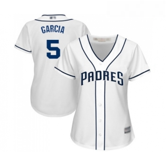 Womens San Diego Padres 5 Greg Garcia Replica White Home Cool Base Baseball Jersey Womens San Diego Padres 5 Greg Garcia Replica White Home Cool Base Baseball Jersey