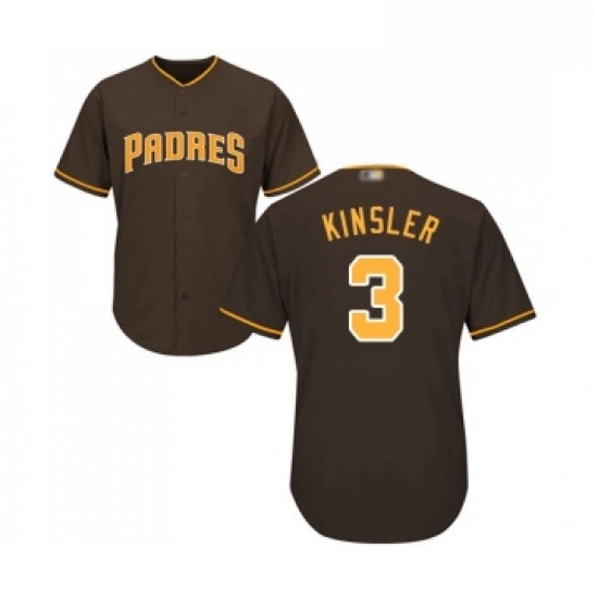 Youth San Diego Padres 3 Ian Kinsler Replica Brown Alternate Cool Base Baseball Jersey Youth San Diego Padres 3 Ian Kinsler Replica Brown Alternate Cool Base Baseball Jersey
