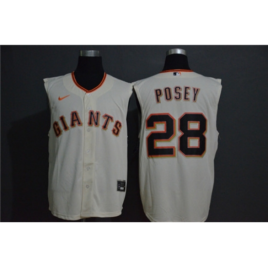 Giants 28 Buster Posey White Nike Cool Base Sleeveless Jersey Giants 28 Buster Posey White Nike Cool Base Sleeveless Jersey