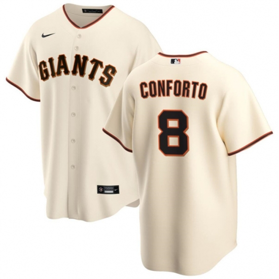 Men San Francisco Giants 8 Michael Conforto Cream Cool Base Stitched Baseball Jersey Men San Francisco Giants 8 Michael Conforto Cream Cool Base Stitched Baseball Jersey