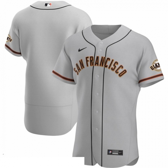 Men San Francisco Giants Men Nike Gray Road 2020 Flex Base Official Team MLB Jersey Men San Francisco Giants Men Nike Gray Road 2020 Flex Base Official Team MLB Jersey