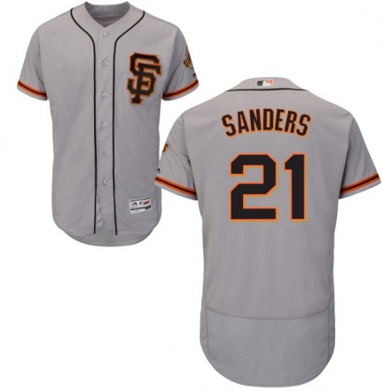 Mens Majestic San Francisco Giants 21 Deion Sanders Grey Alternate Flex Base Authentic Collection MLB Jersey Mens Majestic San Francisco Giants 21 Deion Sanders Grey Alternate Flex Base Authentic Collection MLB Jersey