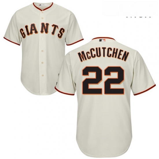 Mens Majestic San Francisco Giants 22 Andrew McCutchen Replica Cream Home Cool Base MLB Jersey Mens Majestic San Francisco Giants 22 Andrew McCutchen Replica Cream Home Cool Base MLB Jersey