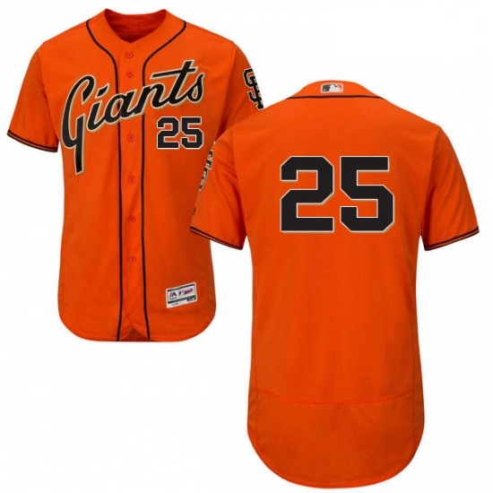 Mens Majestic San Francisco Giants 25 Barry Bonds Orange Alternate Flex Base Authentic Collection MLB Jersey Mens Majestic San Francisco Giants 25 Barry Bonds Orange Alternate Flex Base Authentic Collection MLB Jersey