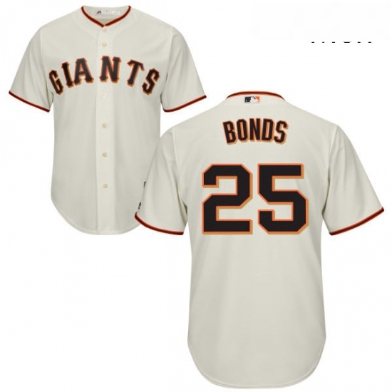 Mens Majestic San Francisco Giants 25 Barry Bonds Replica Cream Home Cool Base MLB Jersey Mens Majestic San Francisco Giants 25 Barry Bonds Replica Cream Home Cool Base MLB Jersey