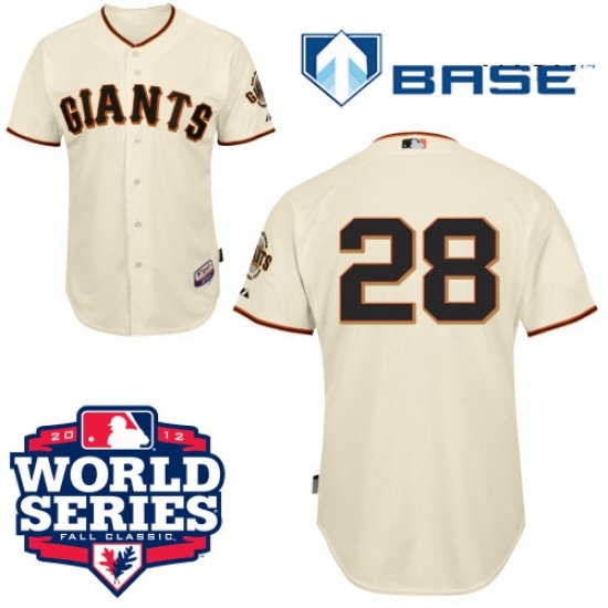 Mens Majestic San Francisco Giants 28 Buster Posey Authentic Cream Cool Base 2012 World Series Patch MLB Jersey Mens Majestic San Francisco Giants 28 Buster Posey Authentic Cream Cool Base 2012 World Series Patch MLB Jersey