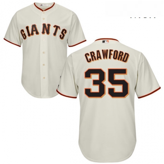 Mens Majestic San Francisco Giants 35 Brandon Crawford Replica Cream Home Cool Base MLB Jersey Mens Majestic San Francisco Giants 35 Brandon Crawford Replica Cream Home Cool Base MLB Jersey