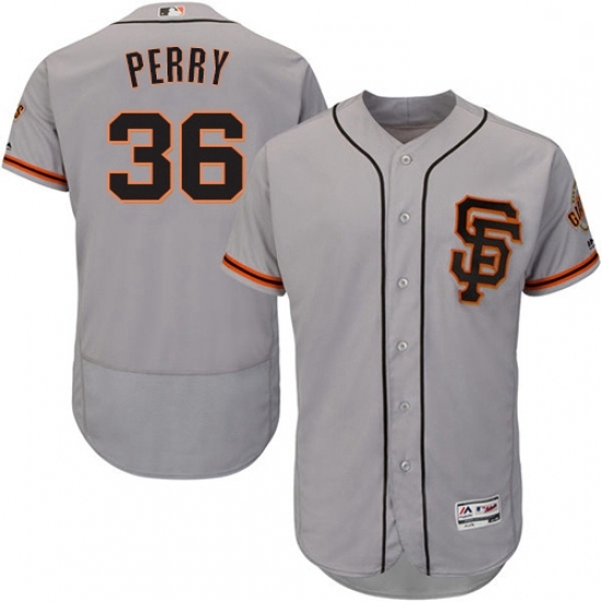 Mens Majestic San Francisco Giants 36 Gaylord Perry Grey Alternate Flex Base Authentic Collection MLB Jersey Mens Majestic San Francisco Giants 36 Gaylord Perry Grey Alternate Flex Base Authentic Collection MLB Jersey
