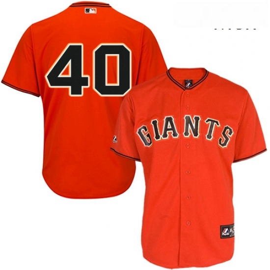 Mens Majestic San Francisco Giants 40 Madison Bumgarner Replica Orange Old Style MLB Jersey Mens Majestic San Francisco Giants 40 Madison Bumgarner Replica Orange Old Style MLB Jersey