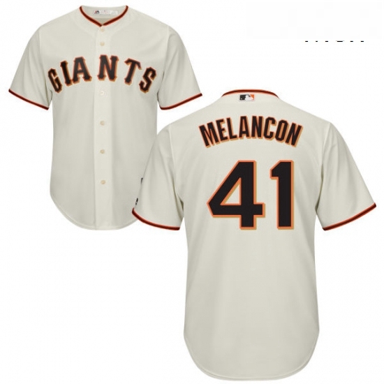 Mens Majestic San Francisco Giants 41 Mark Melancon Replica Cream Home Cool Base MLB Jersey Mens Majestic San Francisco Giants 41 Mark Melancon Replica Cream Home Cool Base MLB Jersey