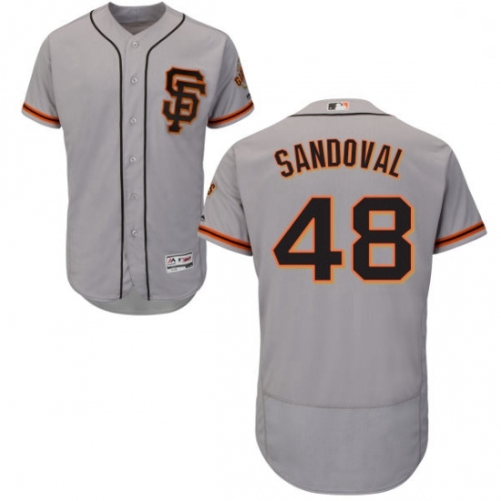 Mens Majestic San Francisco Giants 48 Pablo Sandoval Gray Flexbase Authentic Collection MLB Jersey Mens Majestic San Francisco Giants 48 Pablo Sandoval Gray Flexbase Authentic Collection MLB Jersey