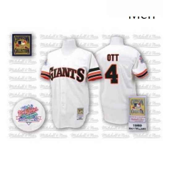 Mens Mitchell and Ness San Francisco Giants 4 Mel Ott Replica White Throwback MLB Jersey Mens Mitchell and Ness San Francisco Giants 4 Mel Ott Replica White Throwback MLB Jersey
