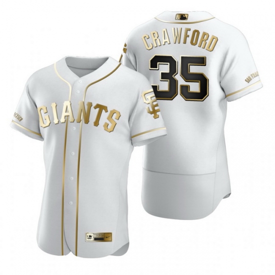San Francisco Giants 35 Brandon Crawford White Nike Mens Authentic Golden Edition MLB Jersey San Francisco Giants 35 Brandon Crawford White Nike Mens Authentic Golden Edition MLB Jersey