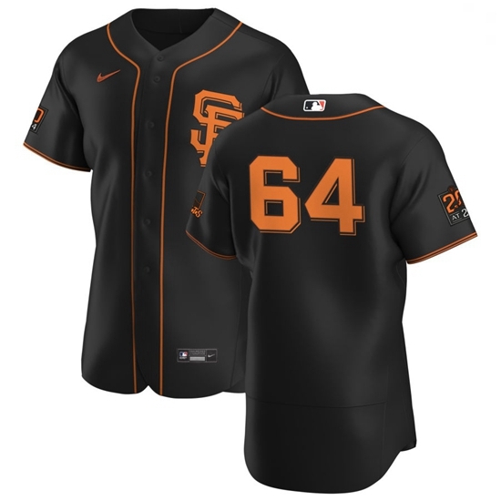 San Francisco Giants 64 Shaun Anderson Men Nike Black Alternate 2020 Authentic 20 at 24 Patch Player MLB Jersey San Francisco Giants 64 Shaun Anderson Men Nike Black Alternate 2020 Authentic 20 at 24 Patch Player MLB Jersey